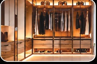 Wardrobe storage in Bangalore home